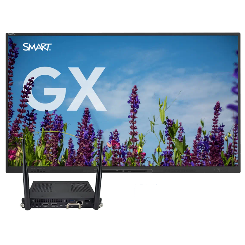 Інтерактивна панель SMART Board GX(V3) 65" (SBID-GX165-V3), комп. модуль PCM11-2 (i7 11Gen/8/256/W11Pro) (UGK-PCM11-i7v), настінне кріплення